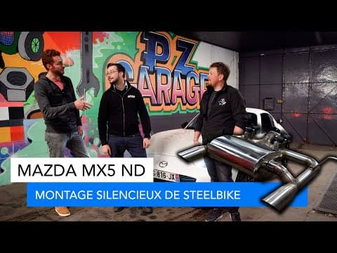 Montage silencieux sur mesure Steelbike - Mazda MX5 ND