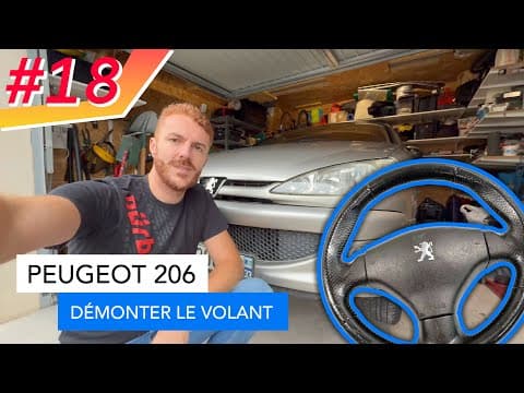 Comment démonter le volant et remplacer l'airbag - Peugeot 206