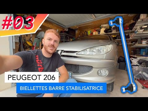 Comment changer ses biellette de barre stabilisatrice - Peugeot 206