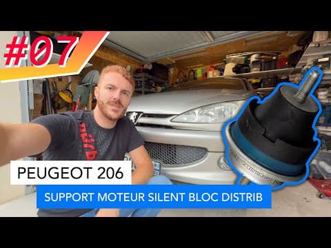 Changer ses silentbloc de support moteur côté distribution - Peugeot 206