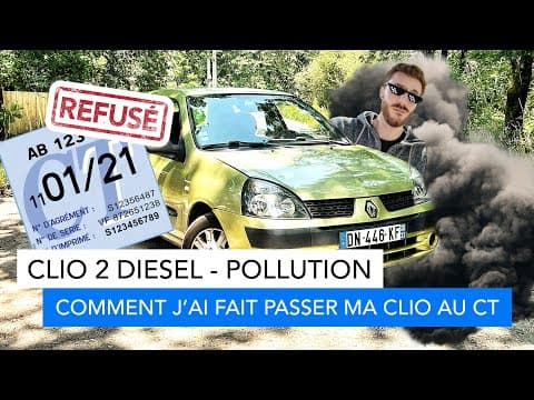 Passer au CT après refus pollution - Renault Clio 2