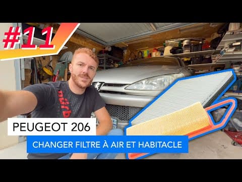 Comment changer filtre air et filtre habitacle - Peugeot 206