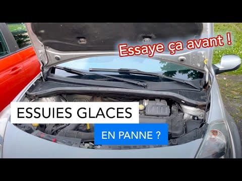 Essuie-glaces en panne : astuce à essayer avant tout